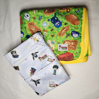 washable and reusable wetbag and changing blanket