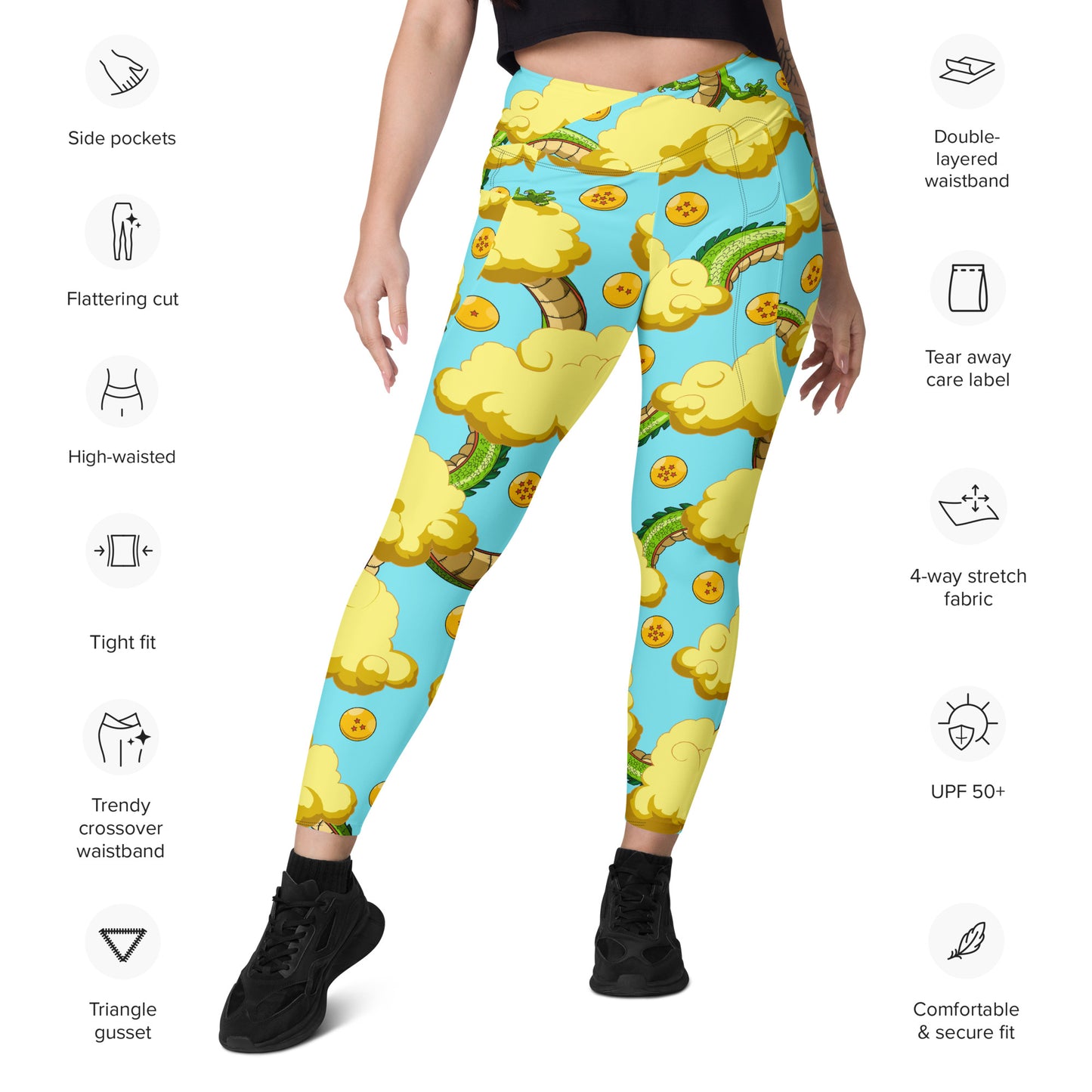 Eternal Dragon Crossover leggings with pockets