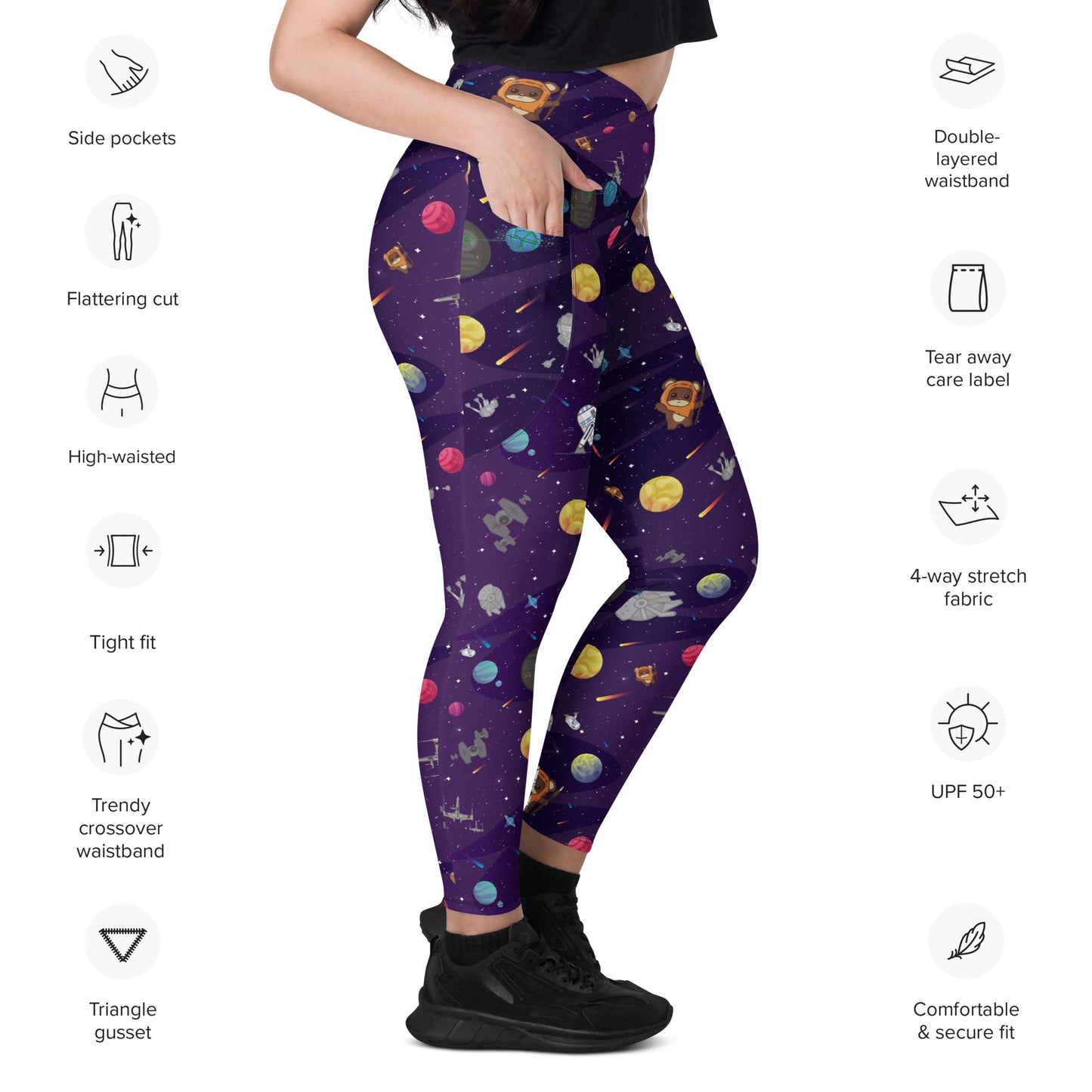 Our Only Hope Crossover leggings with pockets