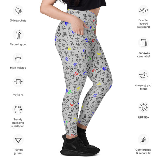Junior Hero Crossover leggings with pockets