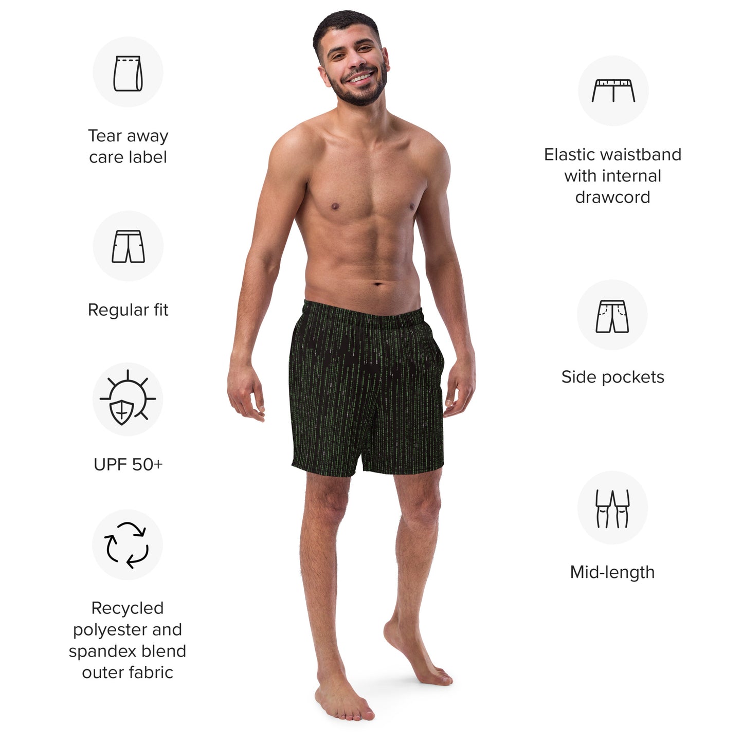 Gym to Swim Athletic Shorts - Encrypted