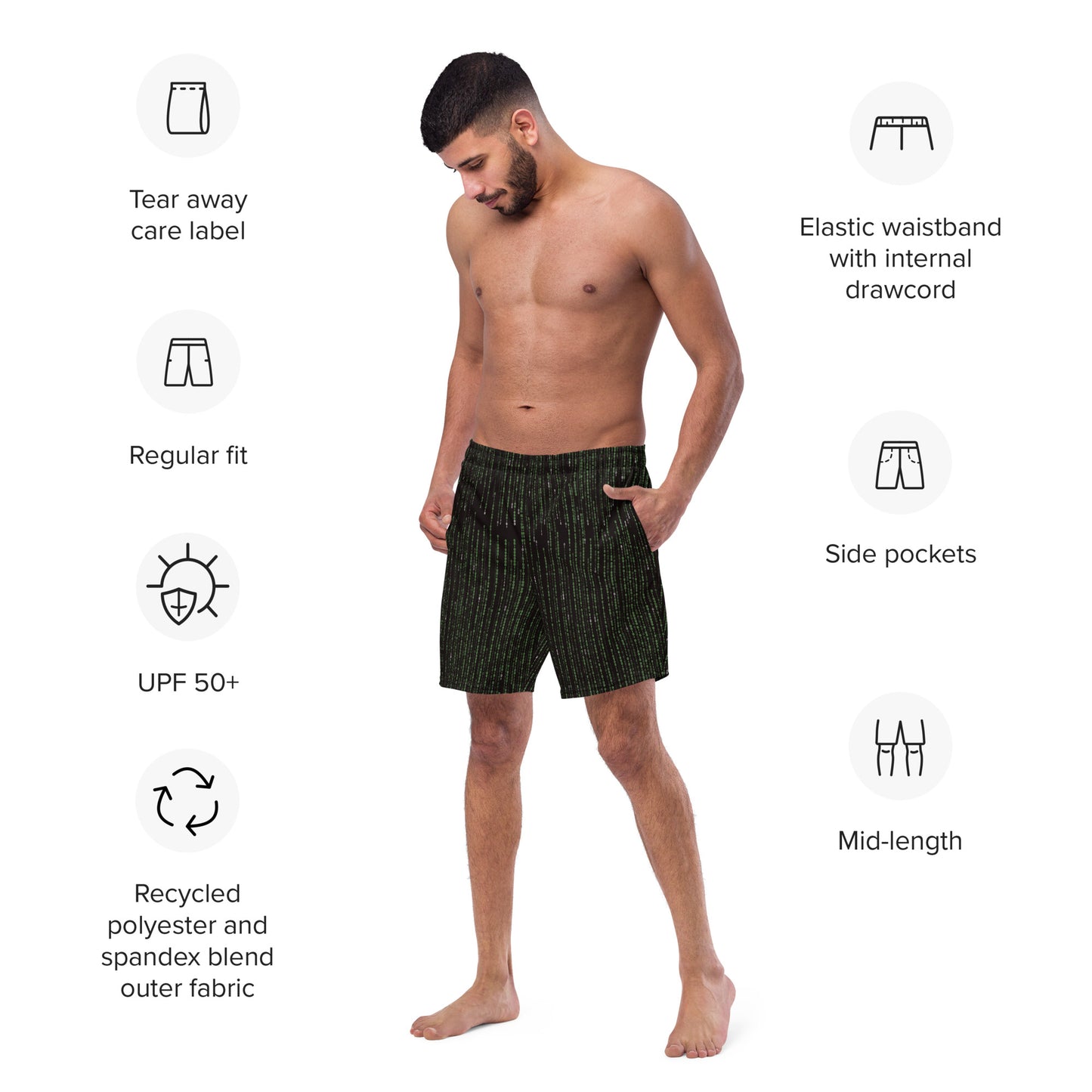 Gym to Swim Athletic Shorts - Encrypted