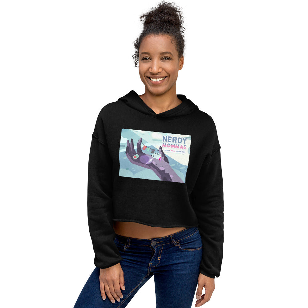 Reduce,Reuse,ClothDiaperCrop Hoodie