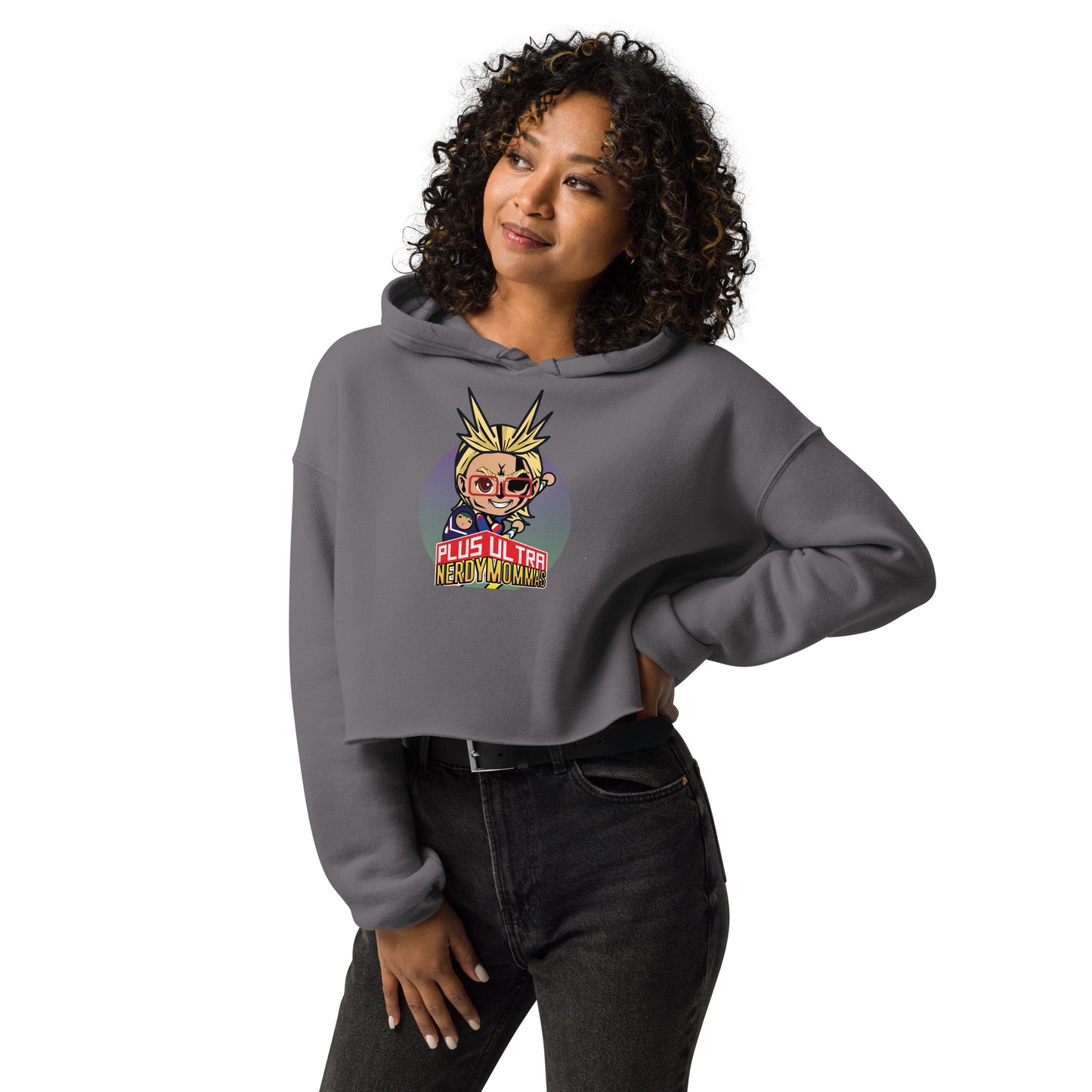 PlusUltra!Crop Hoodie