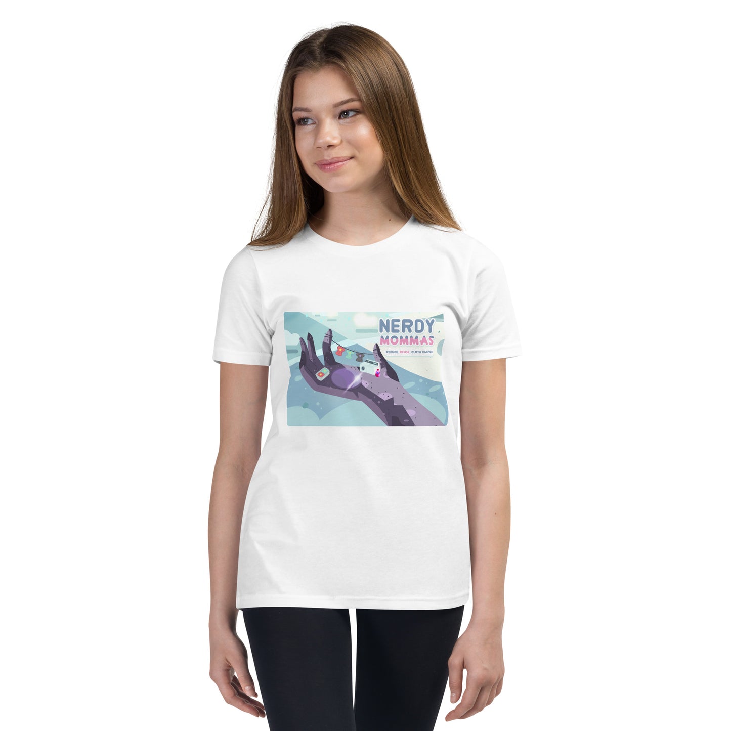 Reduce, Reuse, Cloth Diaper Youth Short Sleeve T-Shirt