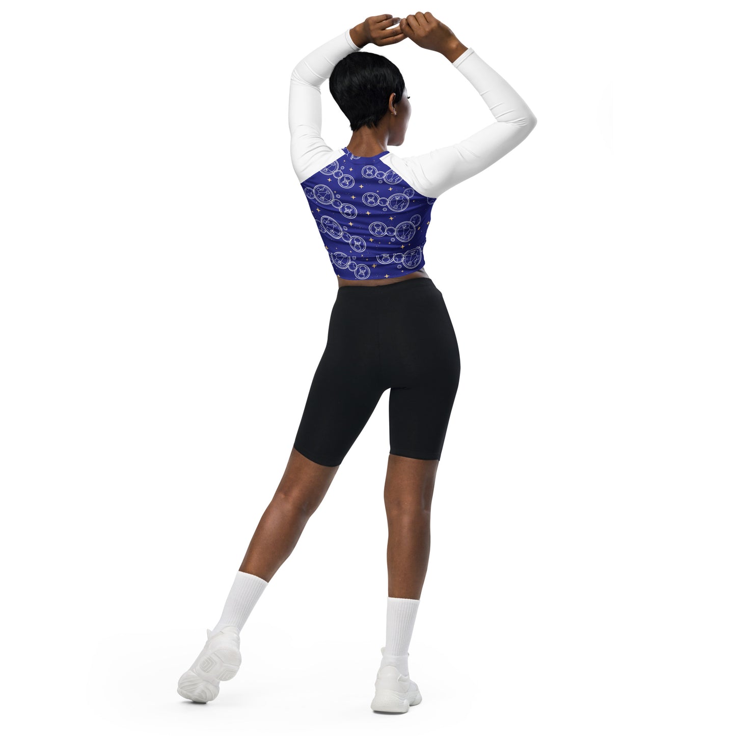 Baby Time Lord Recycled long-sleeve crop top