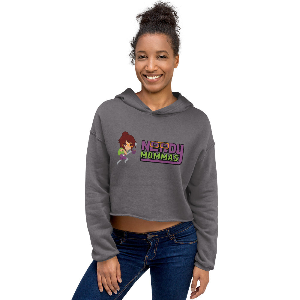 Nerdy Mommas Crop Hoodie
