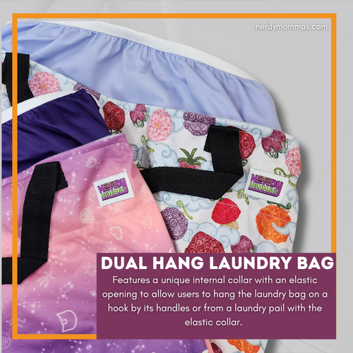 Say Goodbye to cloth diaper laundryChaos: Meet the Dual Hang Laundry Bag