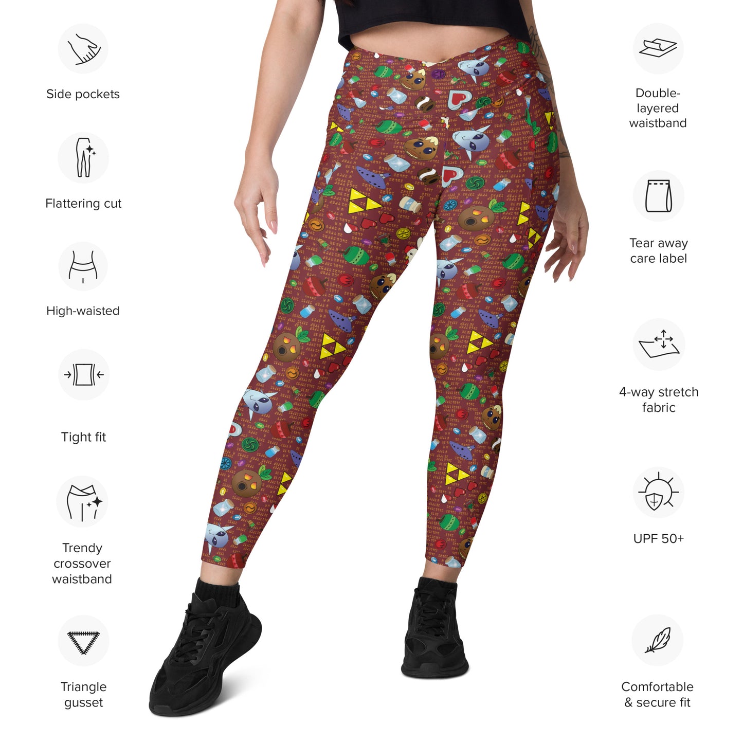 A Terrible Fate Crossover Leggings with Pockets