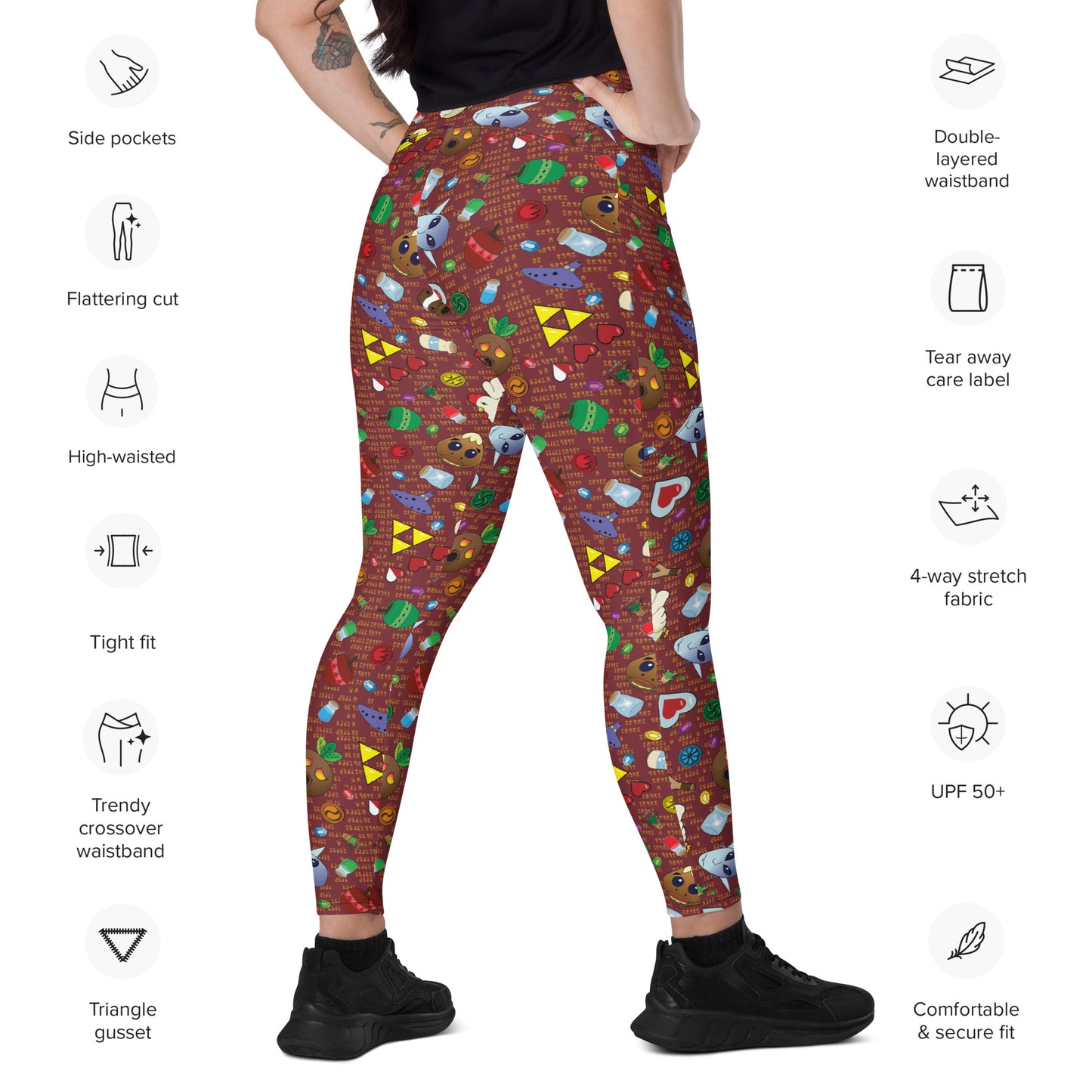 A Terrible Fate Crossover Leggings with Pockets