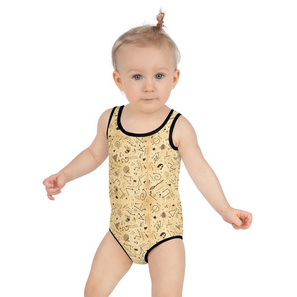 Charms Notes Kids Swimsuit