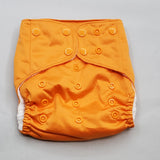A modern cloth diaper with a fandom-inspired design. Vibrant and detailed,color inspired by Legend of zelda, Ganon Orange