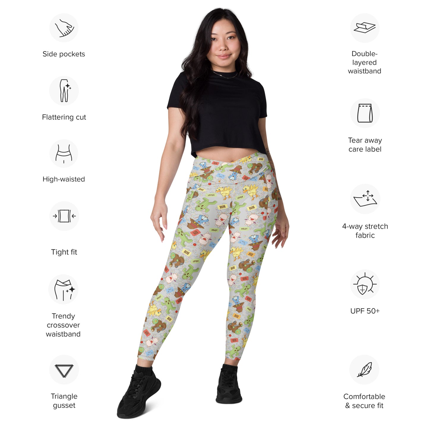 OVERKILL Crossover leggings with pockets