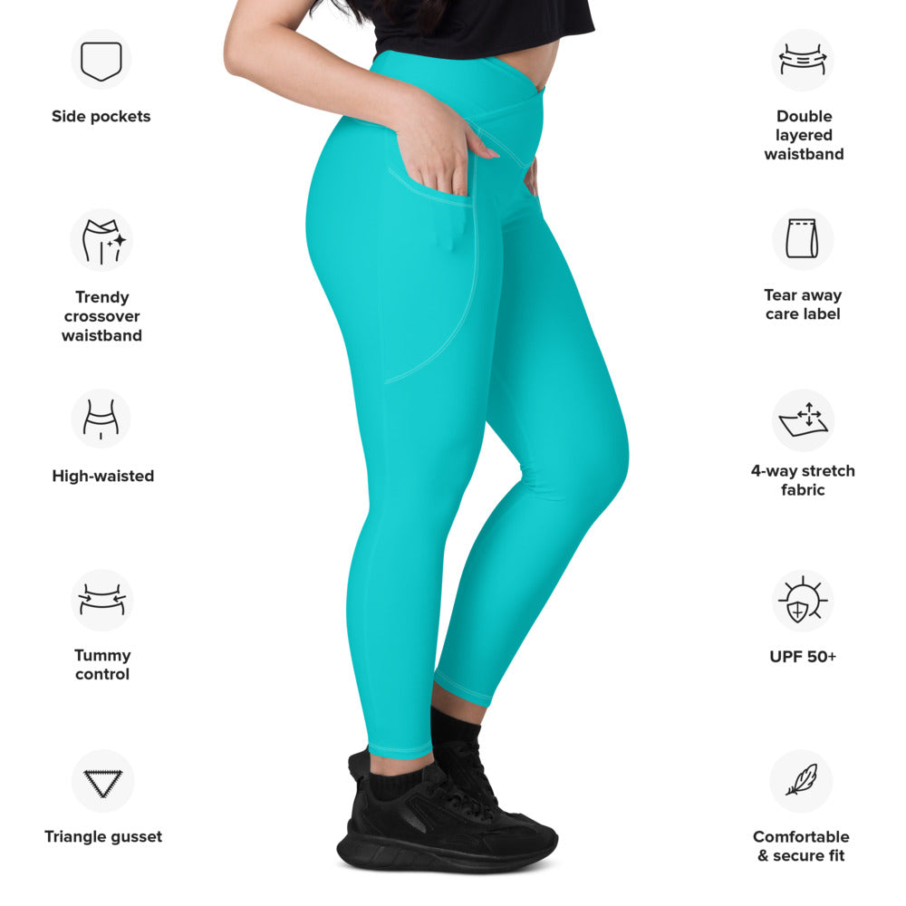 Turquoise Flexible leggings