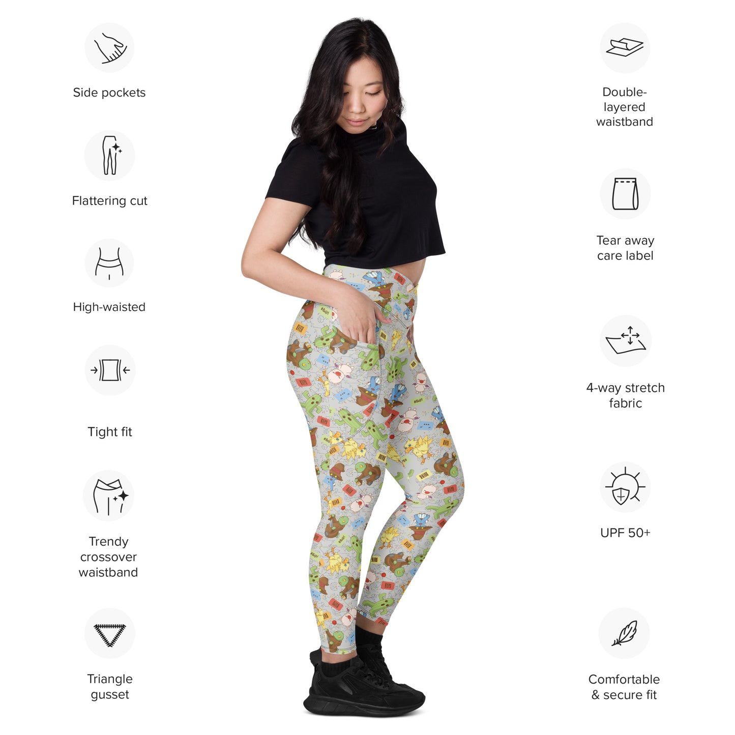 OVERKILL Crossover leggings with pockets