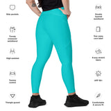 Turquoise Flexible leggings