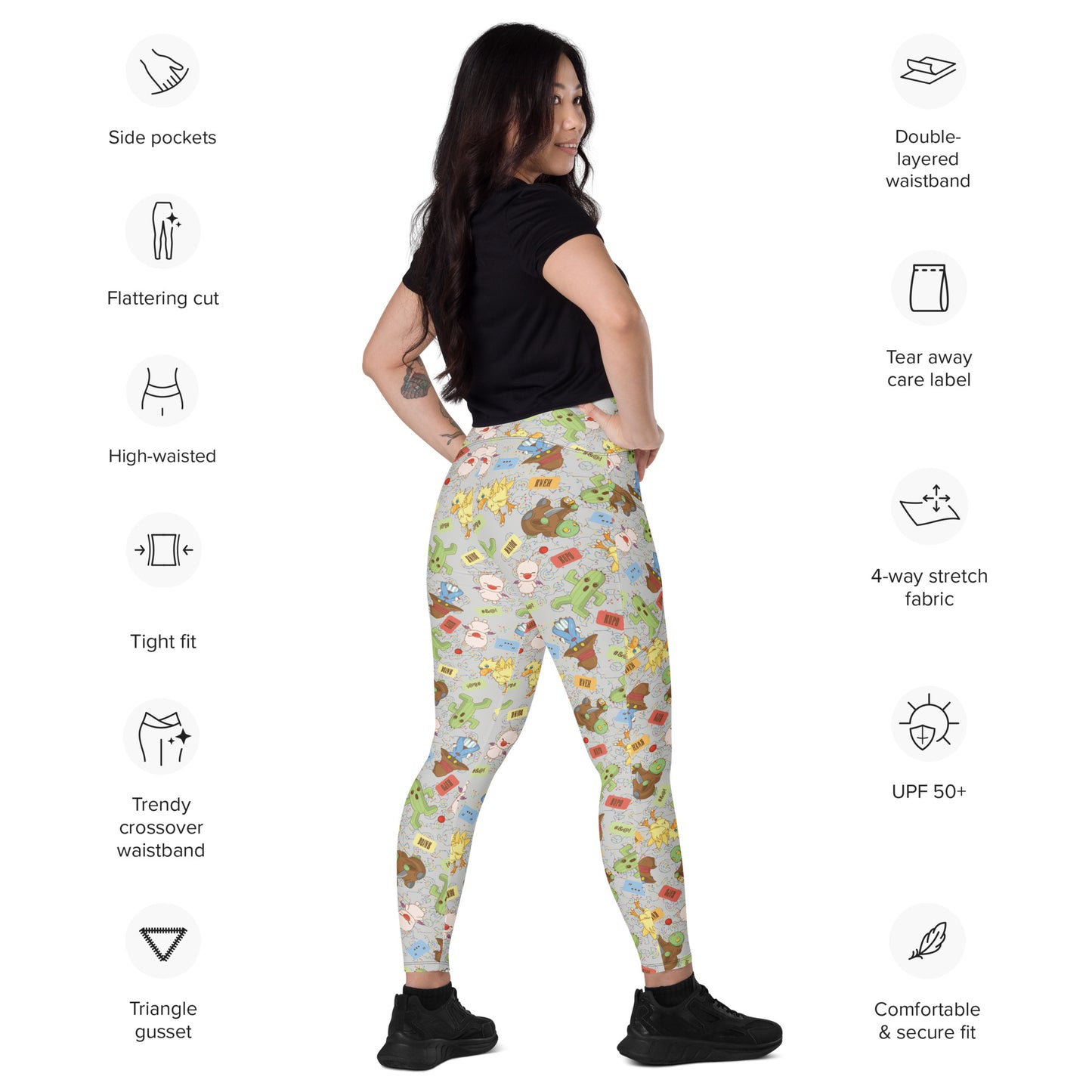 OVERKILL Crossover leggings with pockets