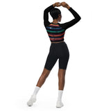 Lolligagger Recycled long-sleeve crop top
